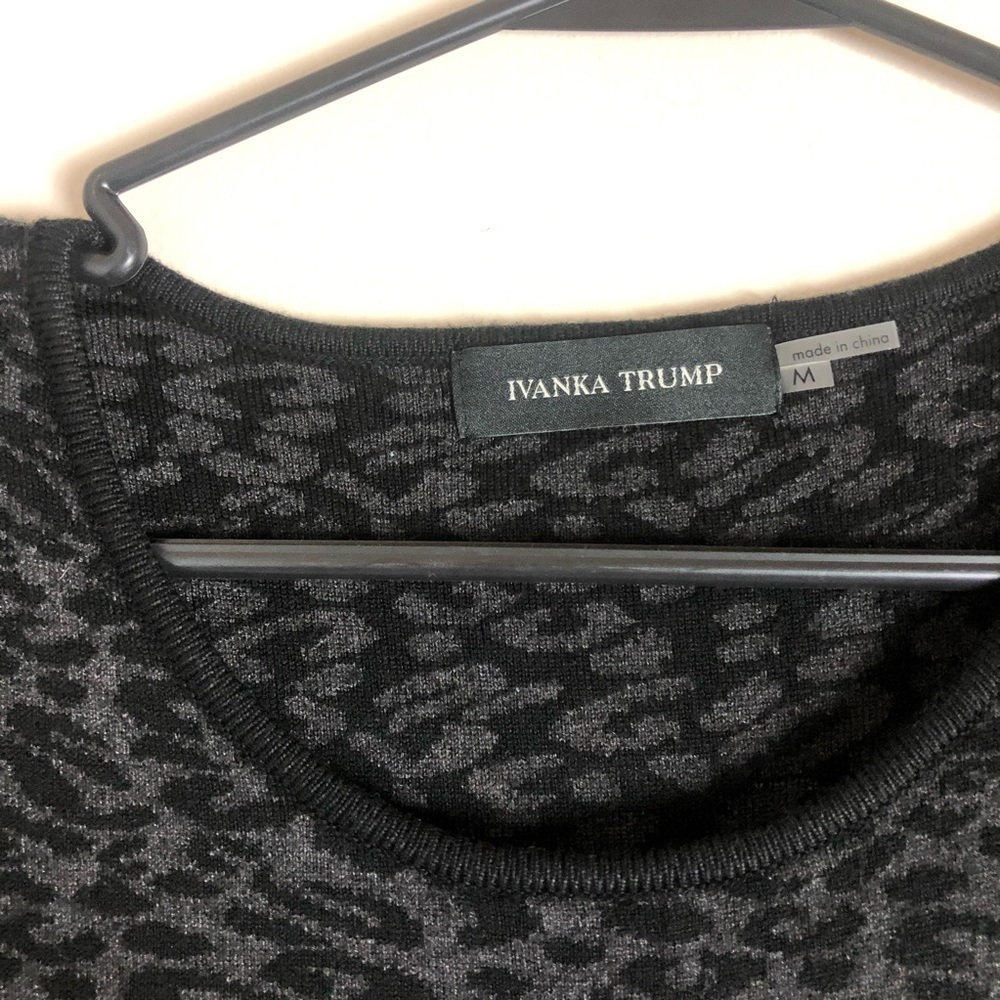 Ivanka Trump Leopard Sweater Dress - Picture 4 of 7